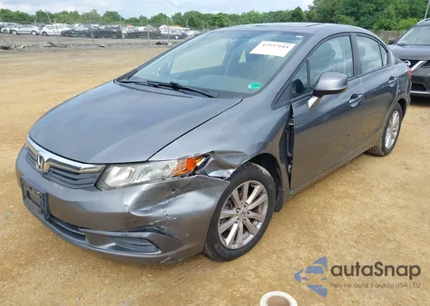 2012 Honda Civic Ex из США, поврежденный, VIN 19XFB2F80CE108417